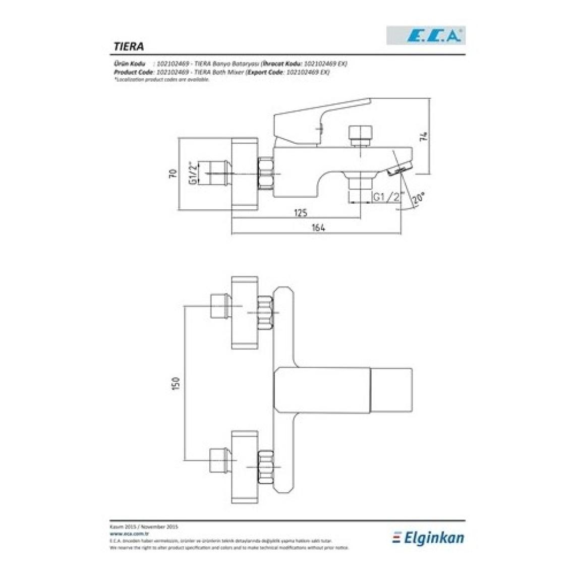 Eca Tiera Banyo Bataryası 102102469