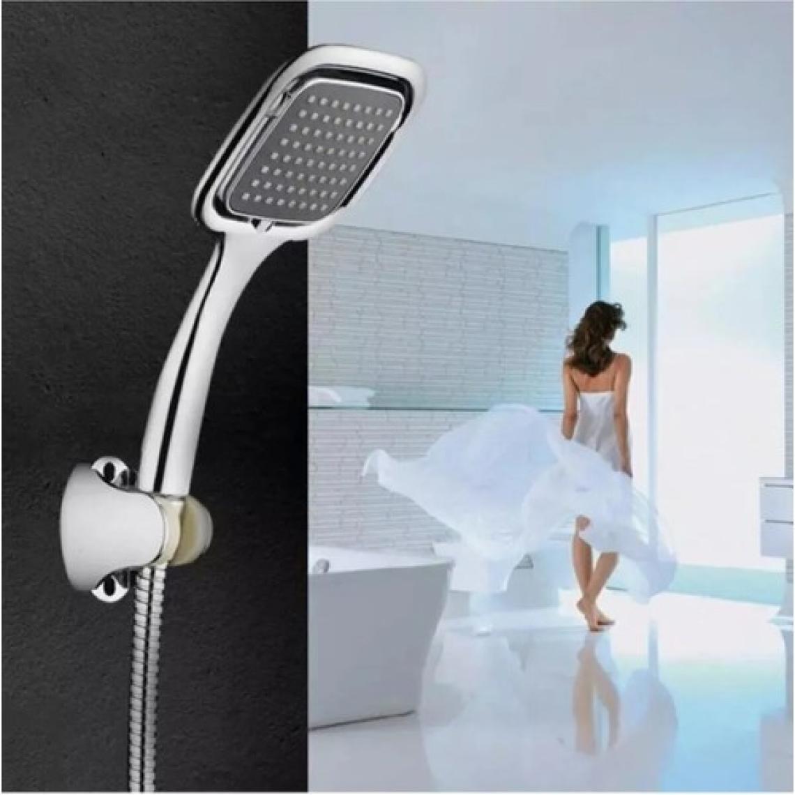 Lupobianco Banyo Bataryası Kare Siyah Duş Başlığı Batarya Seti