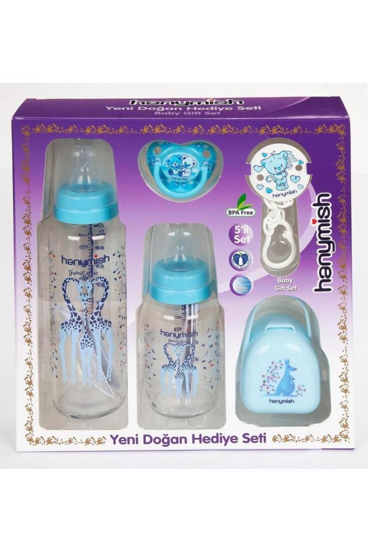 Yeni Doğan 5 Li Hediye Seti Mavi