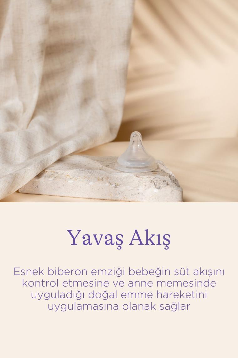 Natural Wave Biberon Emziği Yavaş Akış 2li