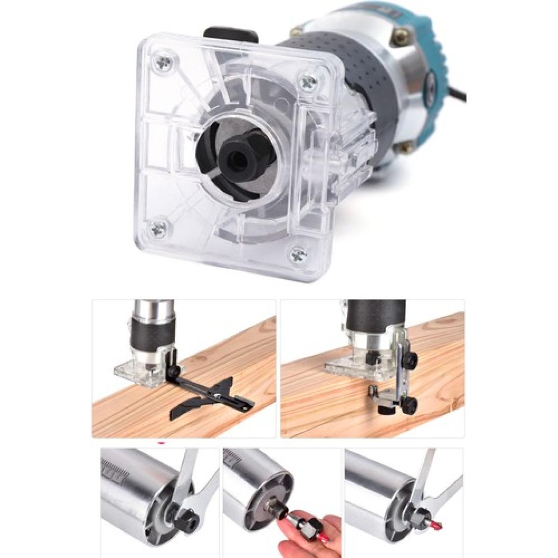 Staxx Power Bakır Sargılı 3500 Watt Titanyum Motor Mini Freze Formika Traşlama Makinesi 6mm Pens (Devir Ayarsız)