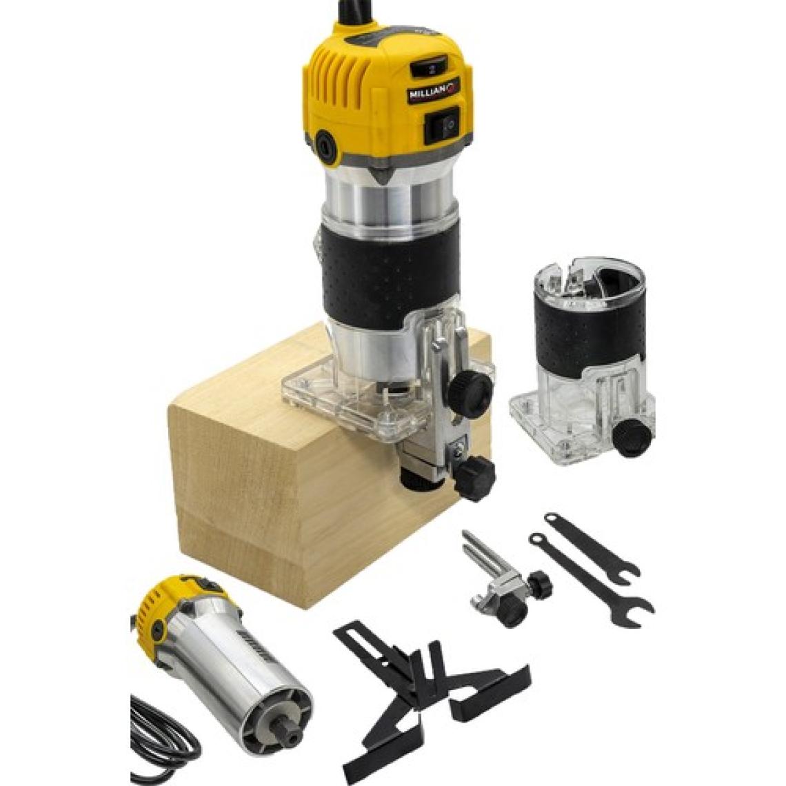Millian Italy Technology 3000 Watt 6 Kademe Devir Ayarli Formika Tıraşlama Freze Makinası 6 mm Pens