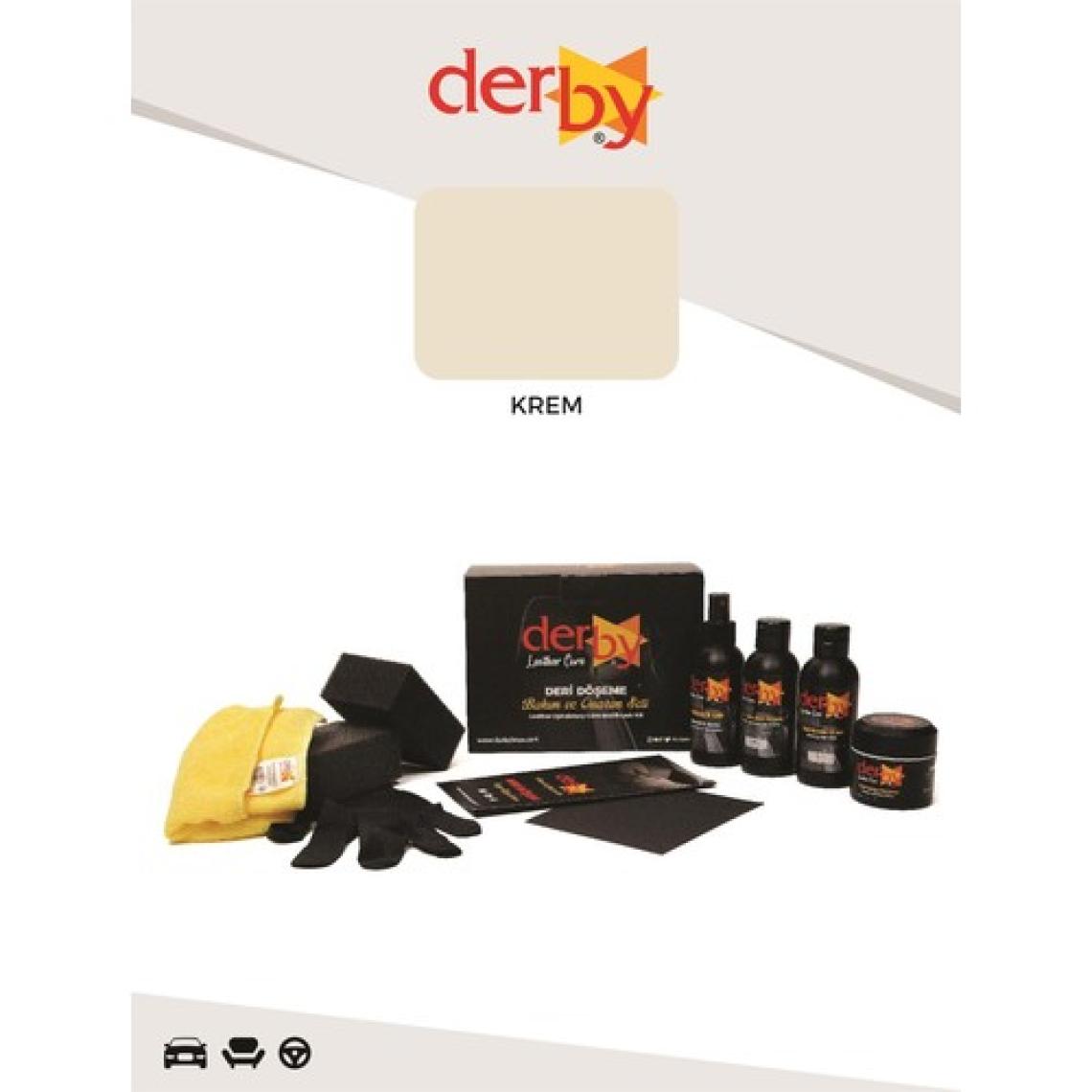 Derby Deri Döşeme Boyama, Onarım Seti - Çatlak ve Yırtık Deri Dolgu Macunu - 4'lü Set