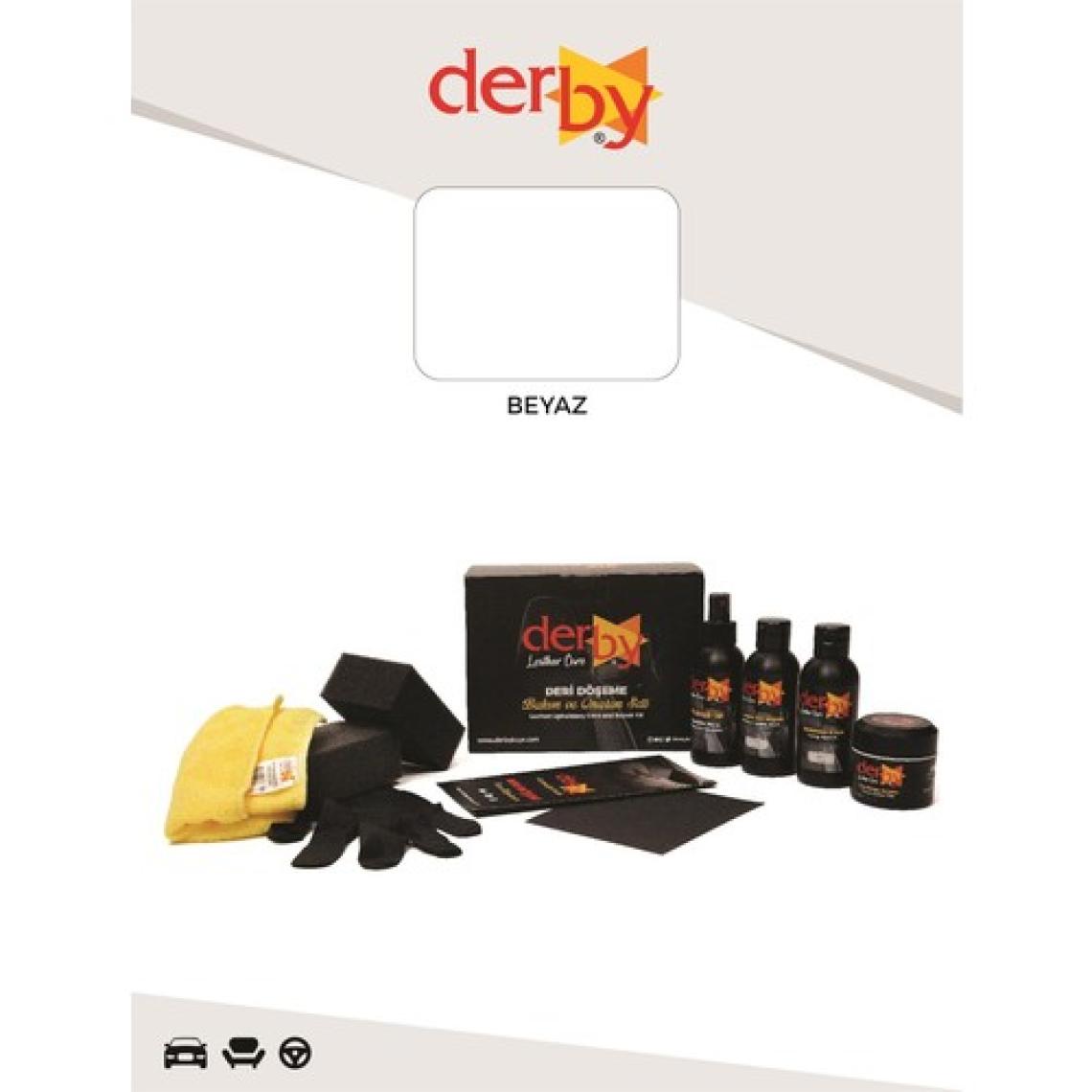 Derby Deri Döşeme Boyama, Onarım Seti - Çatlak ve Yırtık Deri Dolgu Macunu - 4'lü Set