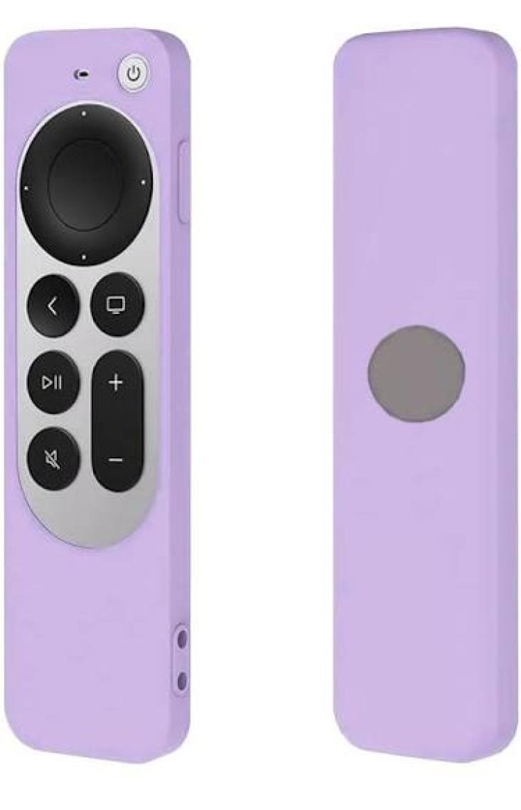 Coverzone Apple Tv 4K 2021 ile Uyumlu Kılıf Silikon Koruma Kumanda Koruma Kılıfı Tam Uyumlu