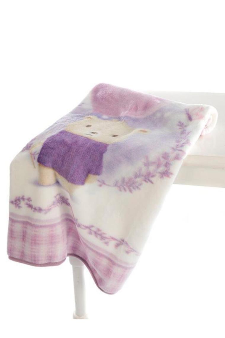 Bebek Battaniyeli Beşik Nevresim Takımı Purple Lover Pembe