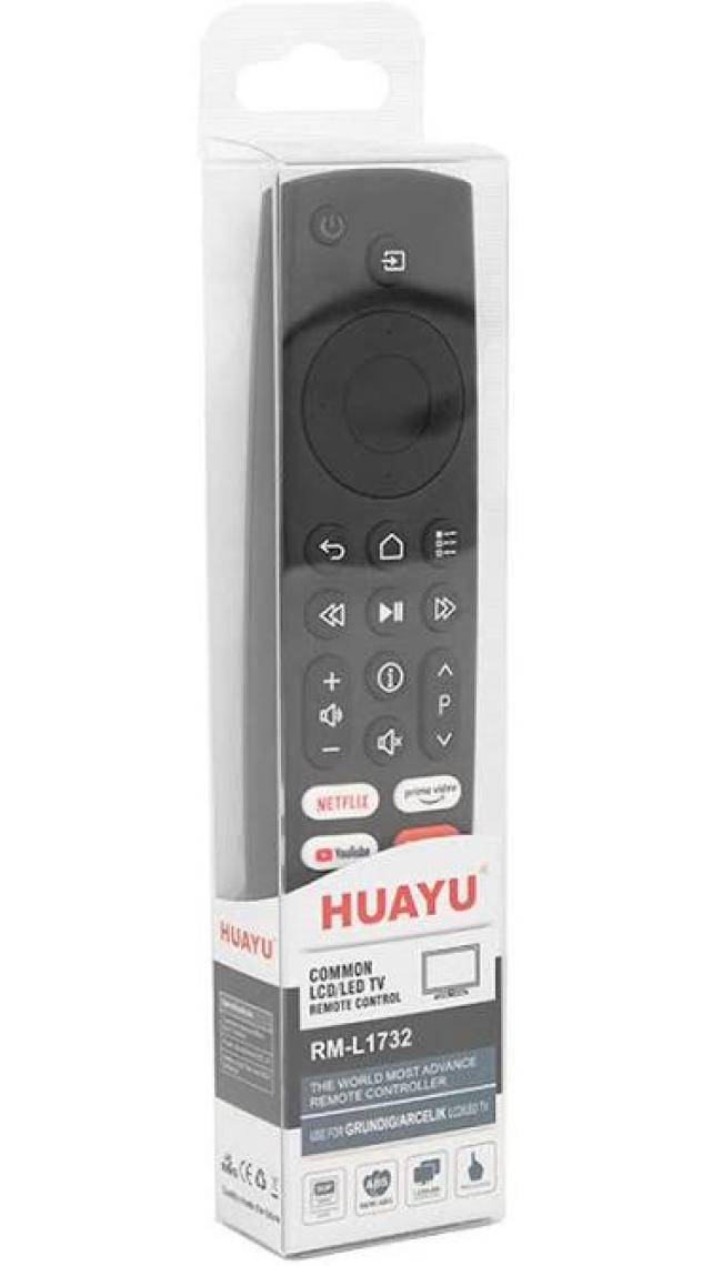 Huayu Kl RM-L1732 Arçelik-Grundig-Beko Netflıx-Youtube-Google Play-Prime Vıdeo Tuşlu Lcd-Led Tv Kumanda