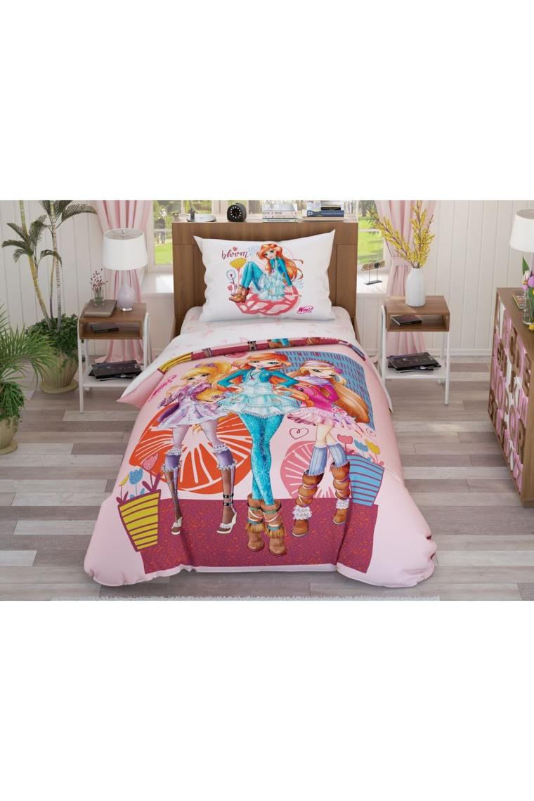 Winx Flowers Pamuk Lisanslı Nevresim Takımı