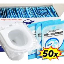 Tineke 50 Adet Tek Kullanımlık Klozet Örtüsü Klozet Poşeti Klozet Kapak Örtüsü Dispenseri