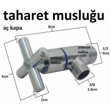 Alife Artı Aç Kapa 4 Kollu Krom Çevirveli Taharet Musluğu