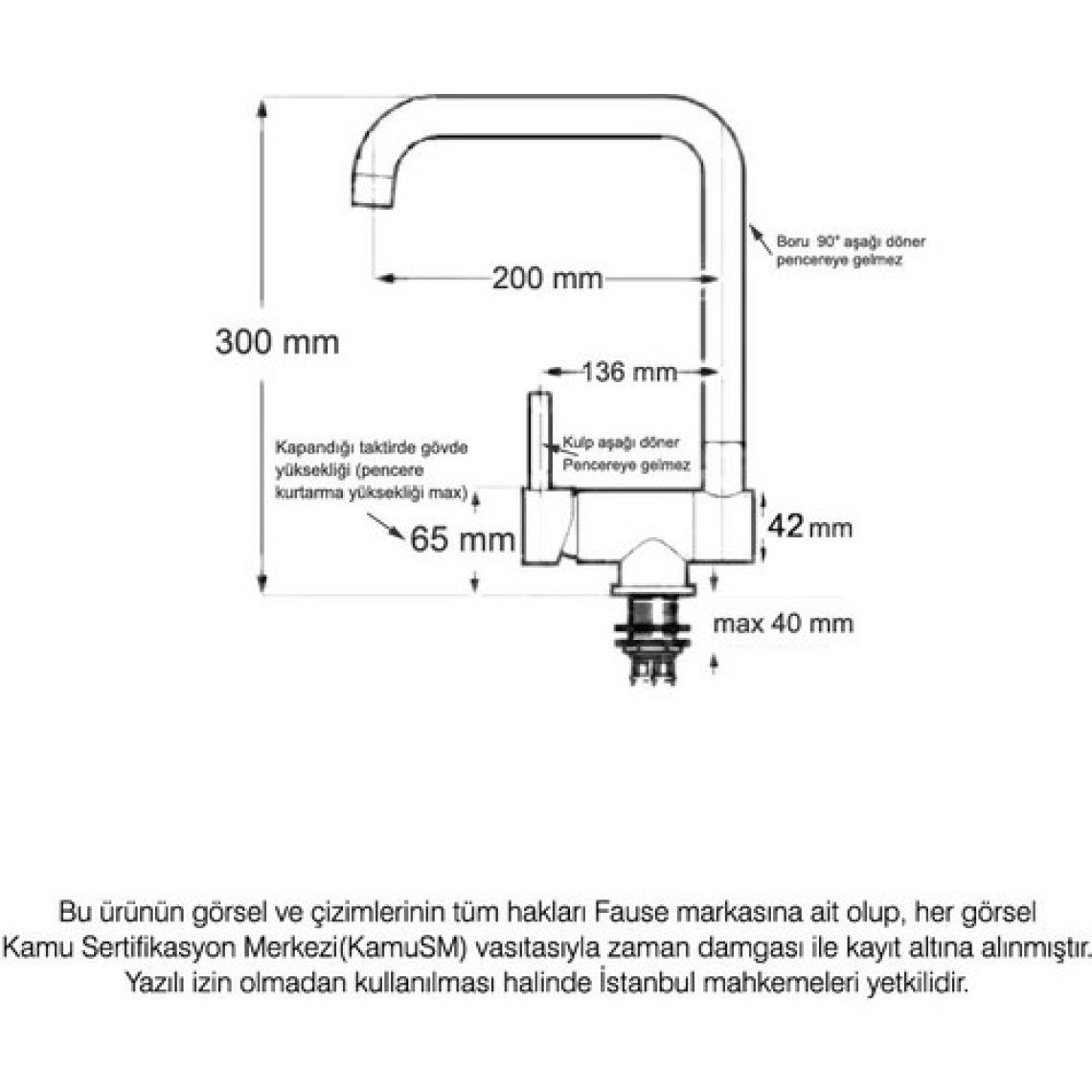 Fause Pencere Önü Katlanır Eviye Bataryası KPN101