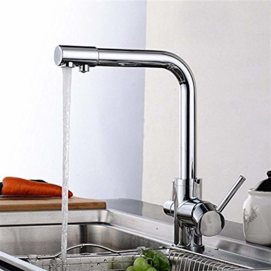 HMS Su Arıtma 3 Çıkışlı Dual Flow Evye Mutfak Bataryası