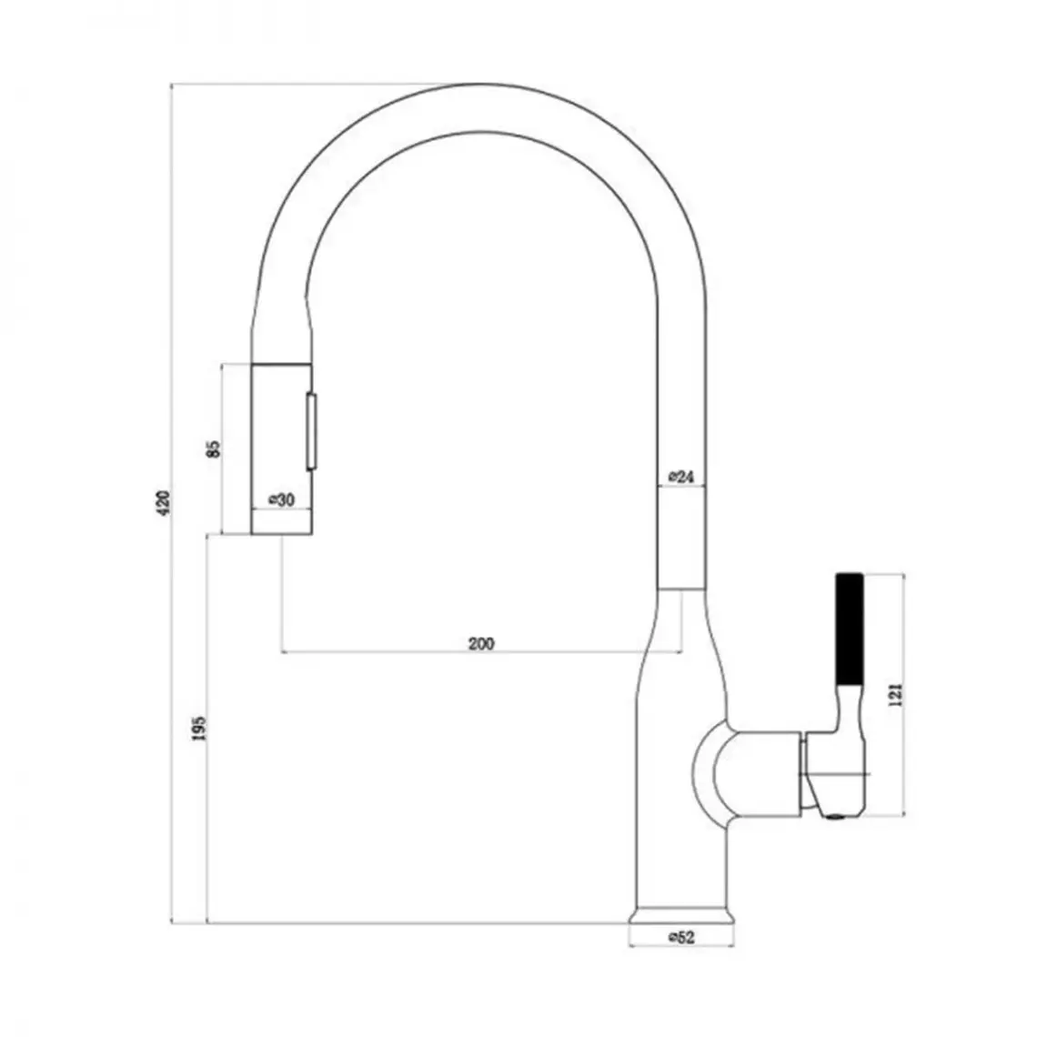 Newarc Step Spiralli Siyah Eviye Bataryası 900591B