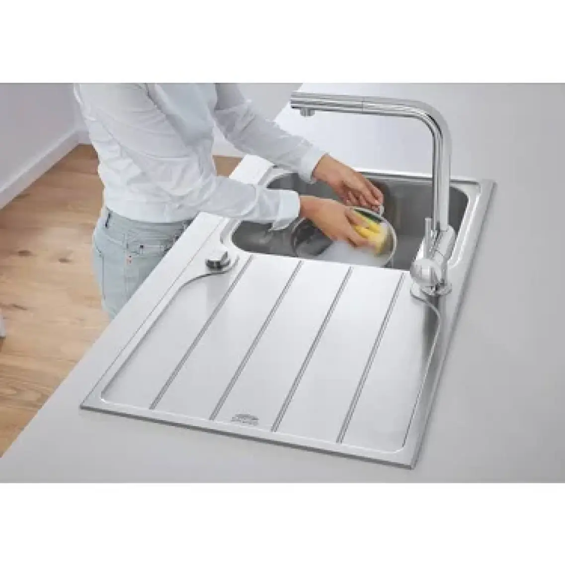 Grohe Minta Tek Kumandalı Spiralli Eviye Bataryası - 32168000