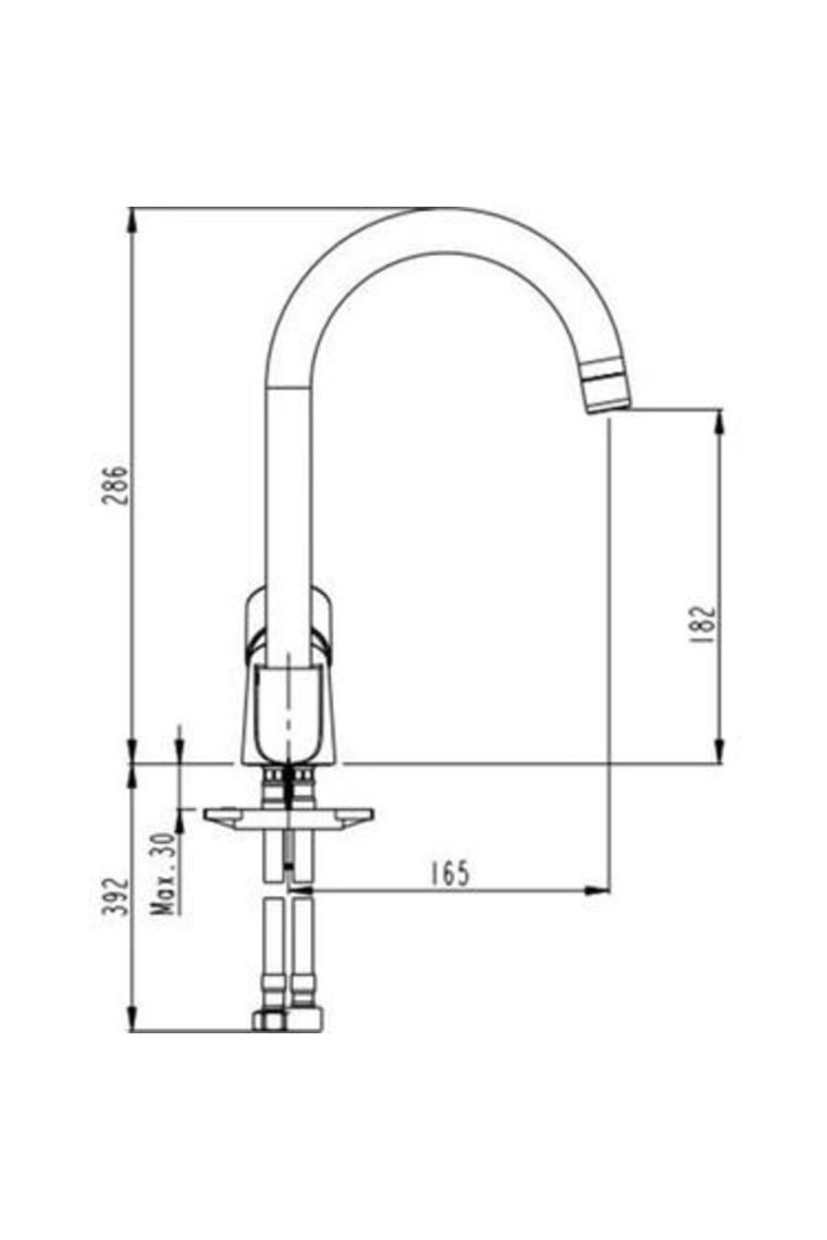 Artema Win S A42578 Eviye Bataryası (Kuğu Borulu), Krom