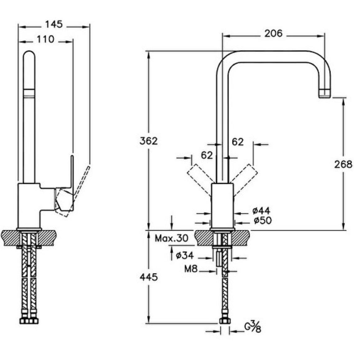 Artema Flo S A42103 Eviye Bataryası Krom
