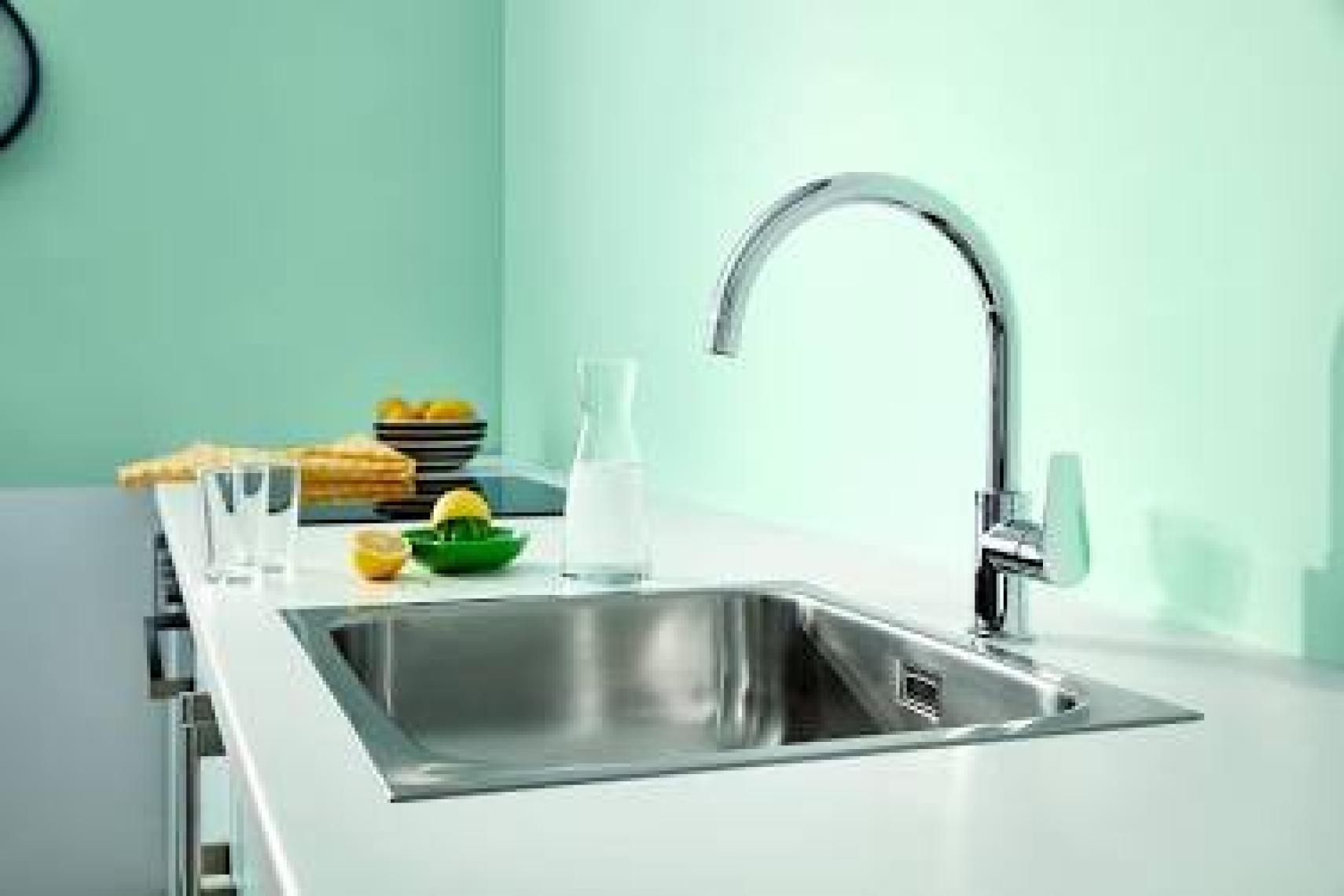 Grohe Bauedge Tek Kumandalı Eviye Bataryası 31367001