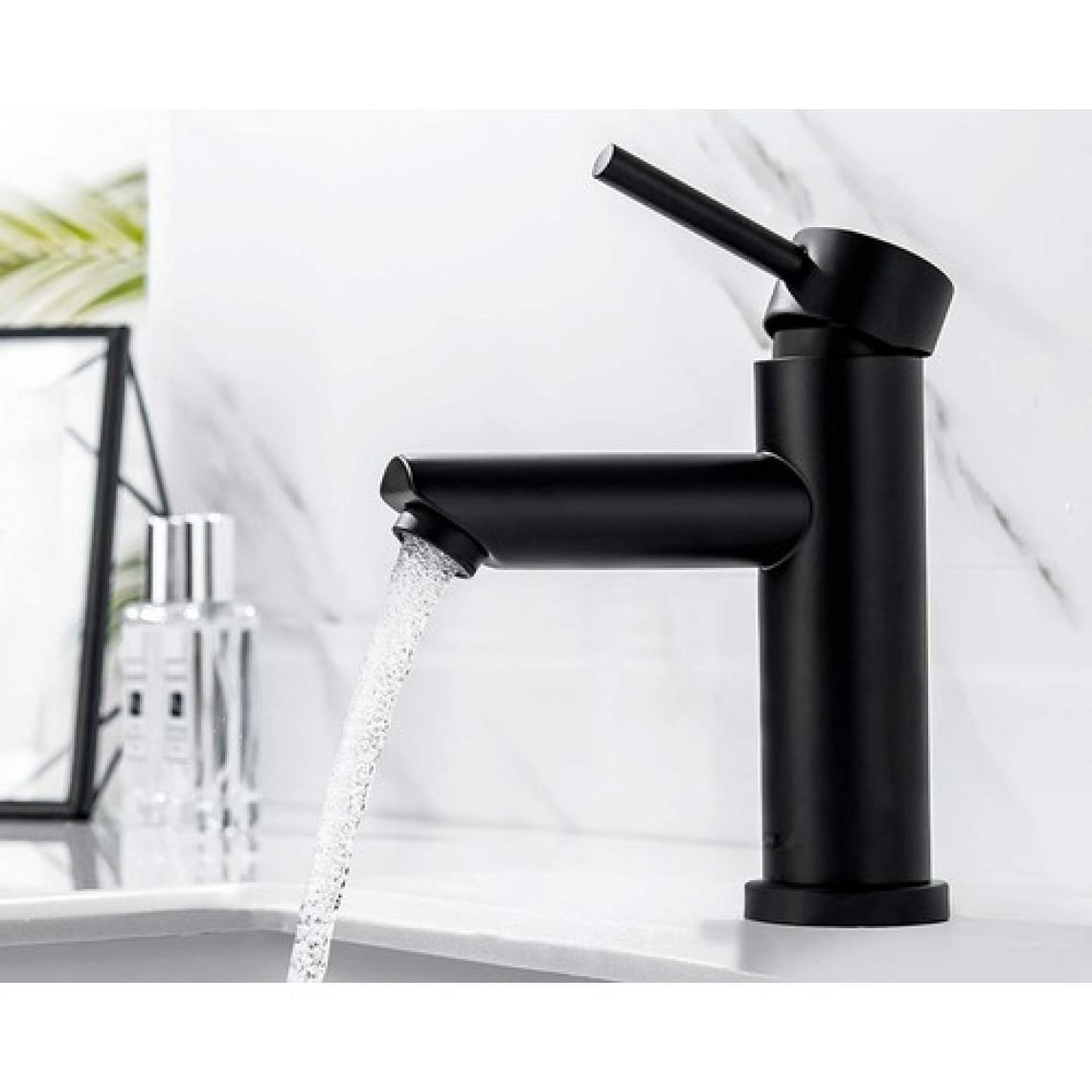 Lavabo Bataryası Siyah Kaplama Çift Su Girişli Yüksek Model