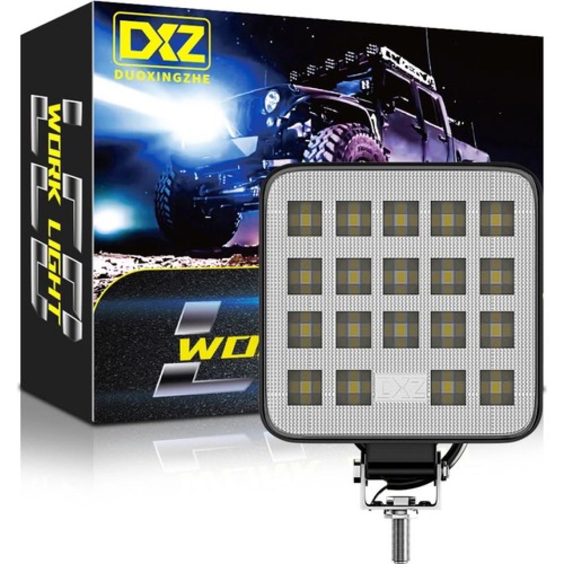DXZ 19 LED Kare Off Road Tekne Çalışma Lambası Spot Lambası 6500K