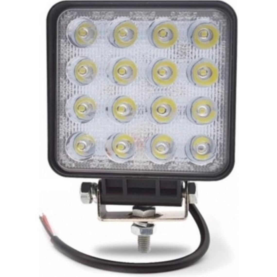 Point Off Road Sis Farı Çalışma Lambası 16 Led Kare Su Geçirmez 48W