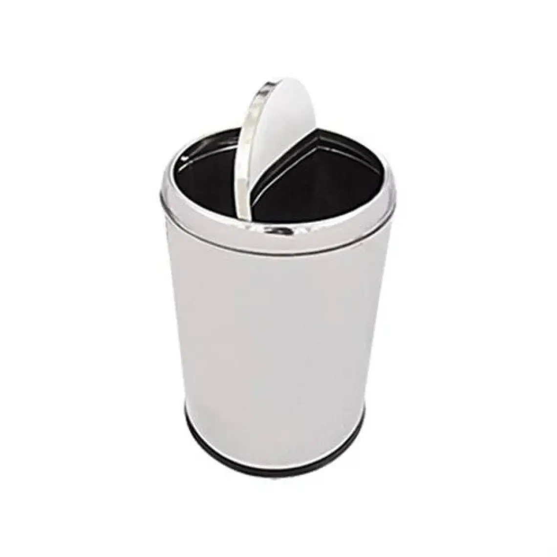 Krom Sallanır Kapak Çöp Kovası 5 Lt Lider Marka