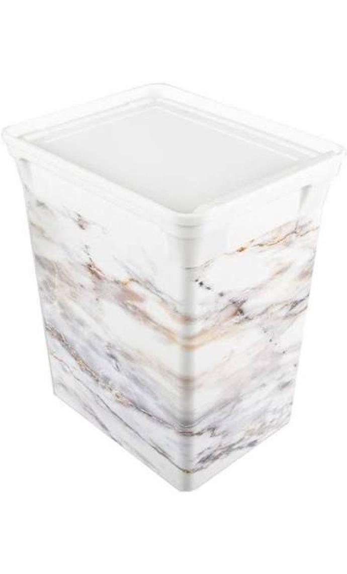 Qutu Trashbın Blackmarble 10 L Çöp Kovası