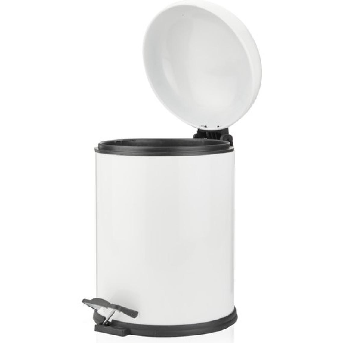 Evidea Bath Bon Çöp Kovası - Beyaz - 5 Lt