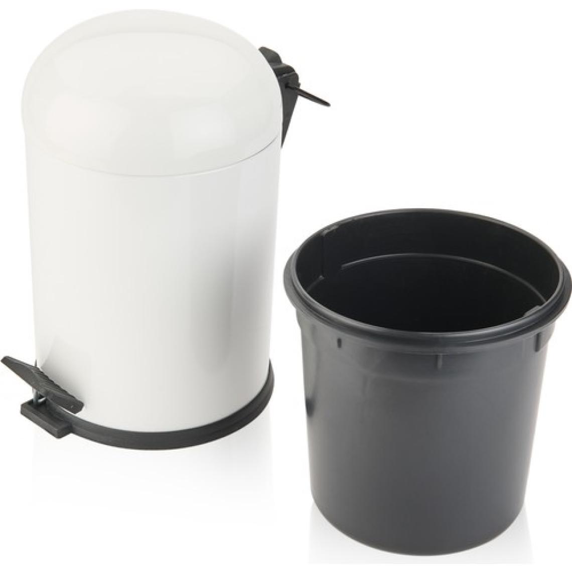 Evidea Bath Bon Çöp Kovası - Beyaz - 5 Lt