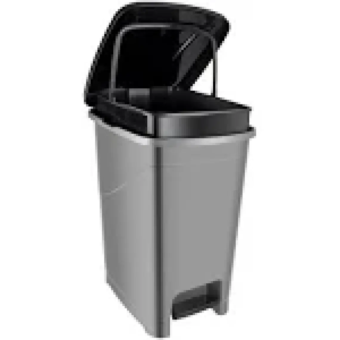 Omnipazar SRL-3029 Slim Pedallı Plastik Çöp Kovası Iç Kovalı 25 Lt