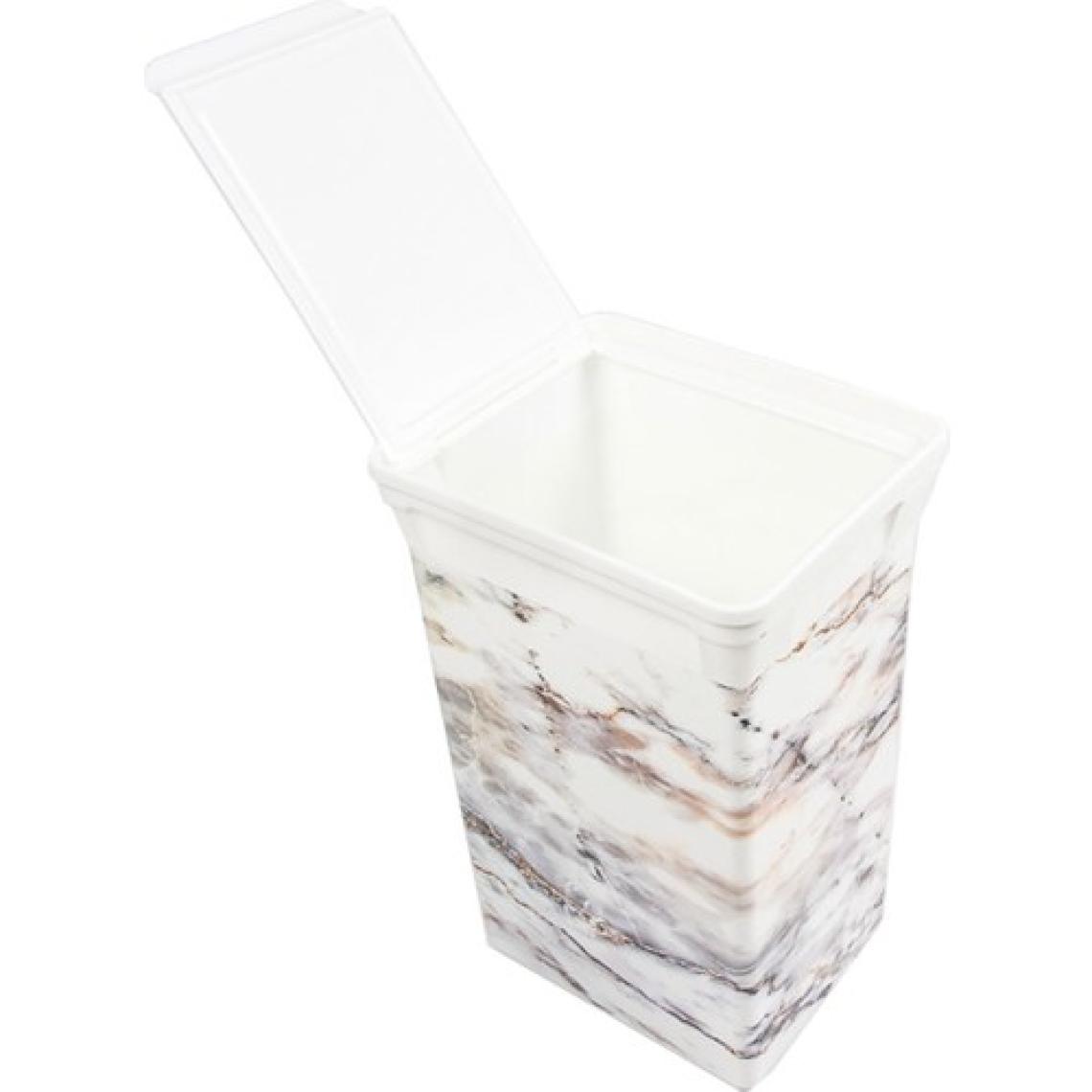 Qutu Q-Trashbın 20 L Marble Çöp Kovası