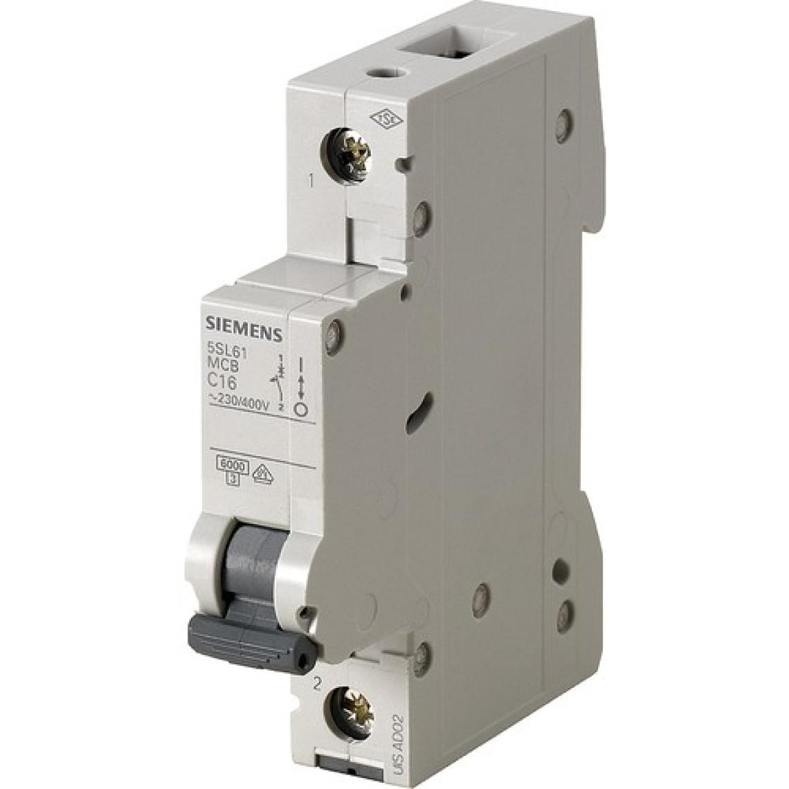 Siemens 5Sl6110-6Ya 1 Fazlı  10 Amper  B Tipi (Çabuk Karakterli) 6Ka Otomatik Sigorta