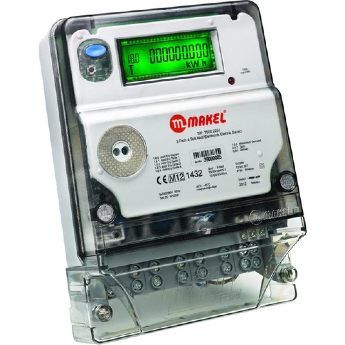 Makel Trifaze Elektronik Elektrik Sayaç