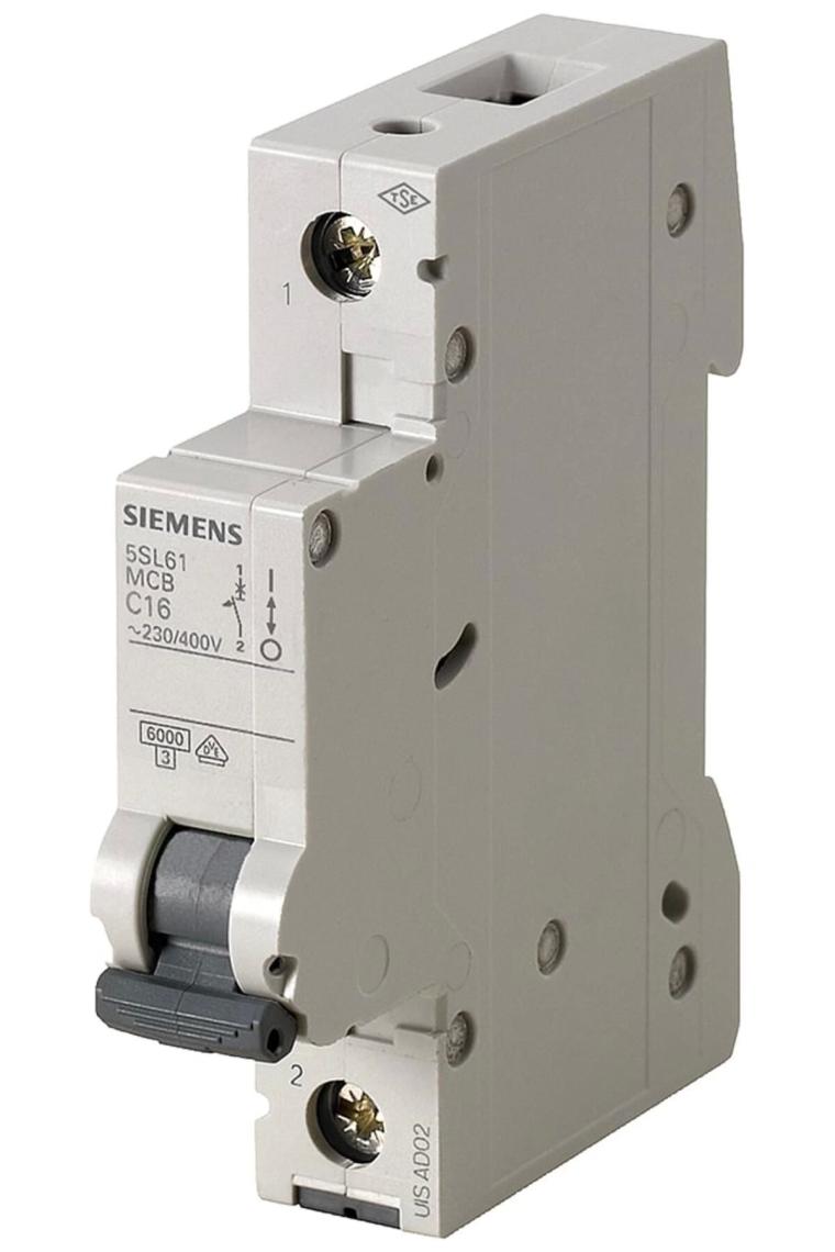 Siemens 5Sl6120-6Ya  1 Fazlı  20 Amper   B Tipi  (Çabuk Karakterli) 6Ka Otomatik Sigorta