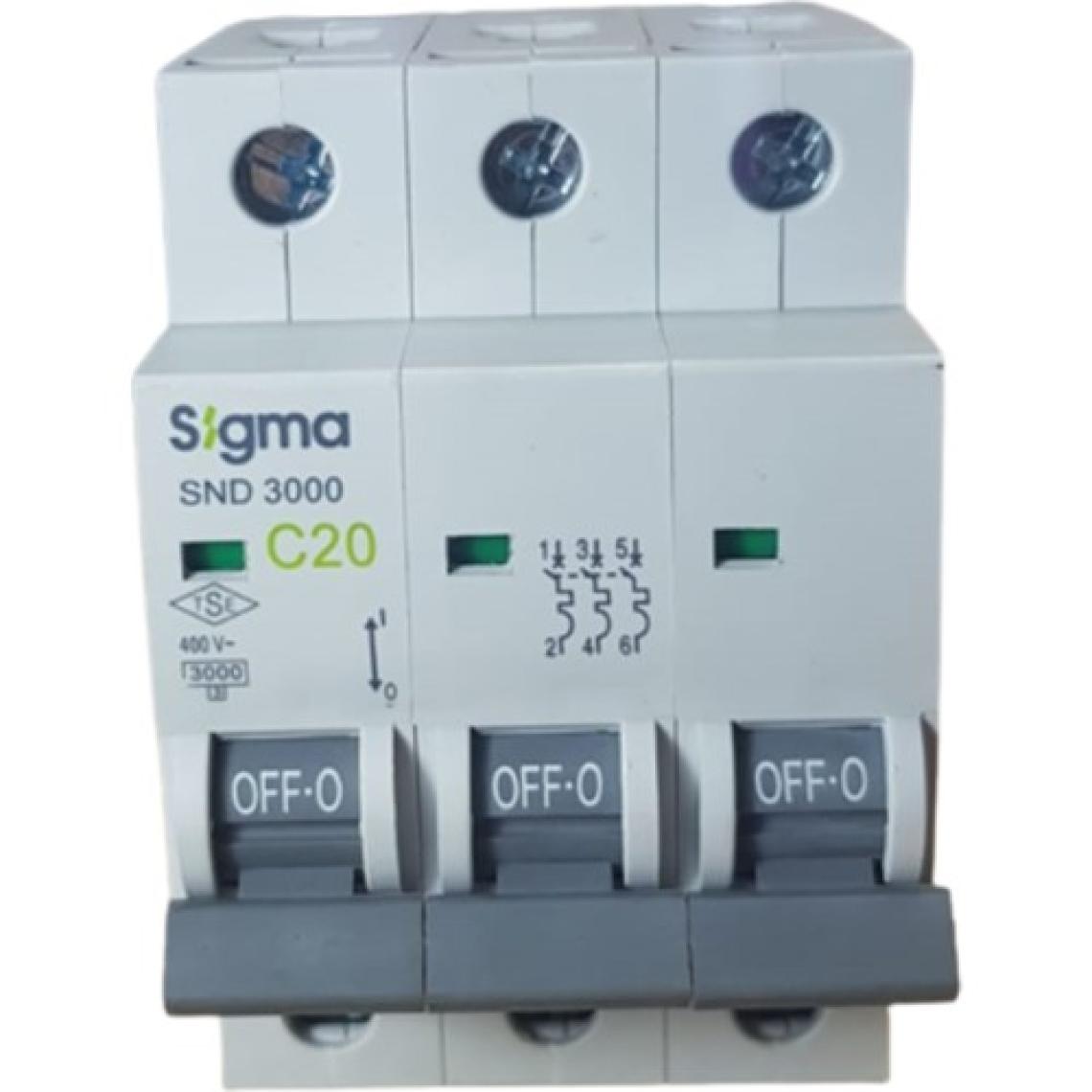Sigma 3X20A C/3ka W Otomatik Sigorta Sigma