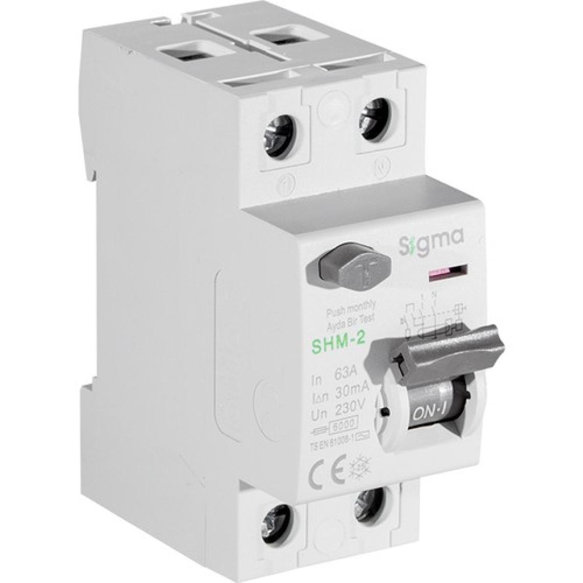 Sigma Elektrik SCRC03 Otomatik Yeniden Kurma Ünitesi + 2X63 30MA Kaçak Akım Rölesi