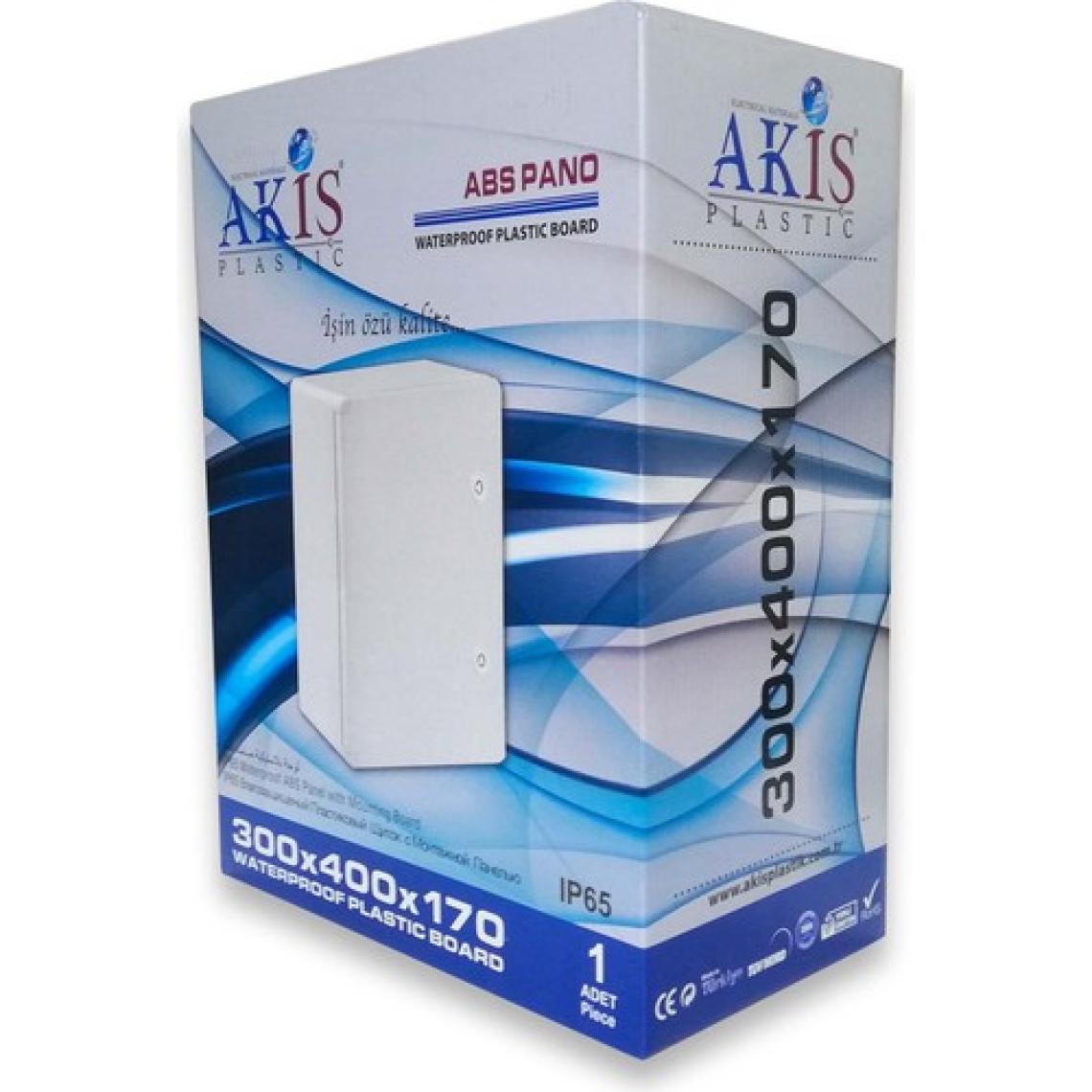 Akiş Akab-300400 Opak Kapaklı Abs Plastik Elektrik Panosu (30X40X17 Cm)