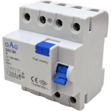 Oag 4X40A 30MA 4 Kutuplu Kaçak Akım Rölesi OAG-364