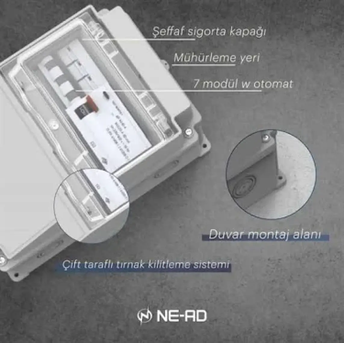 NE-AD 3X25A 2 Ad ÖN+1X16 A 2 Ad Yan Kombinasyon