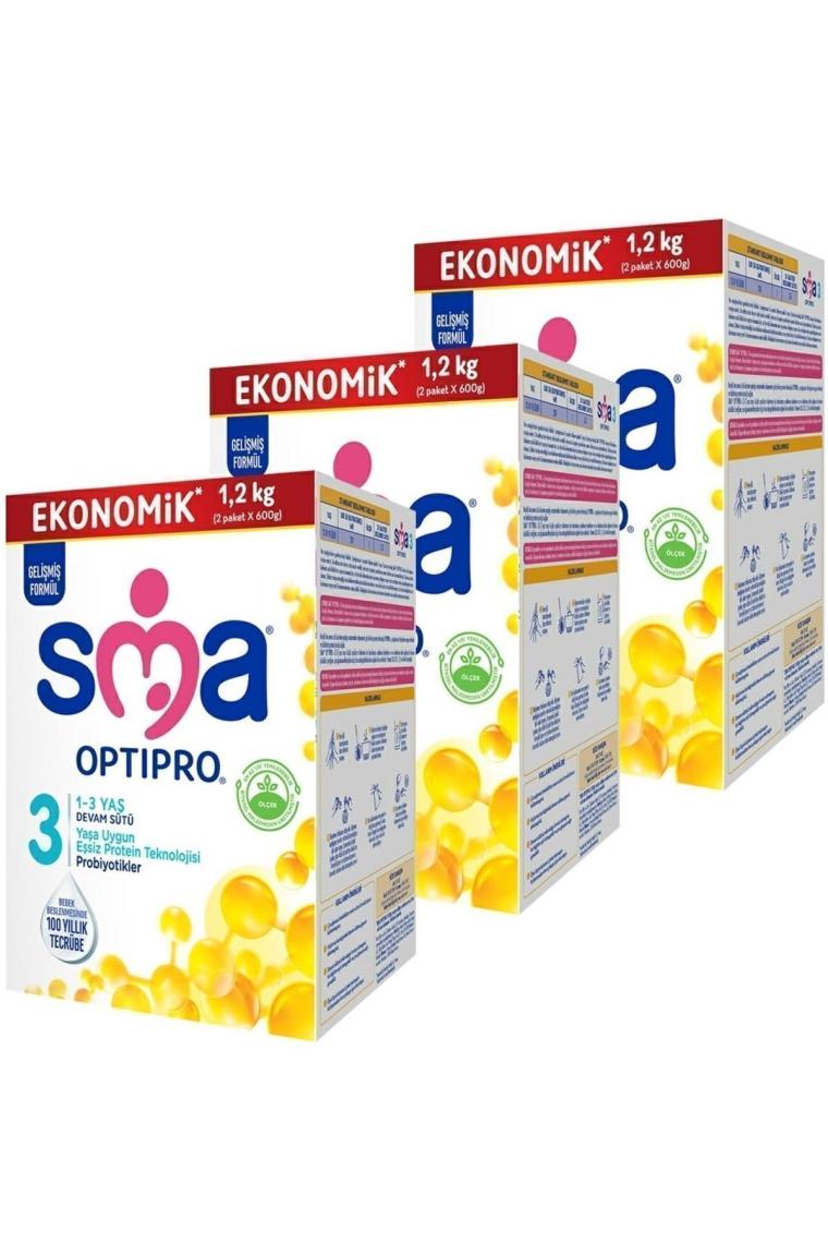 Optipro Probiyotik 3 1- 3 Yaş Devam Sütü 1200 gr X 3 Adet