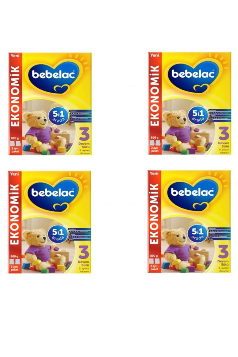 3 Numara Devam Sütü 800 Gr X 4 Adet
