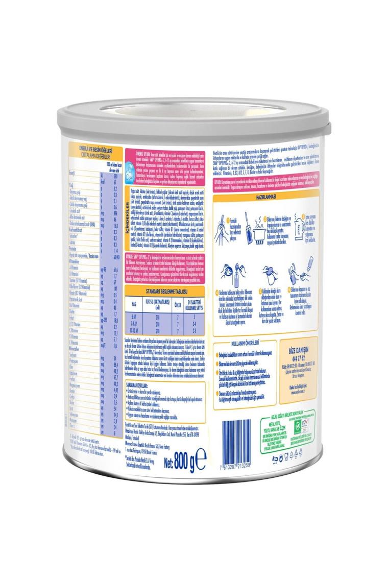 2 Numara 800 Gr Optipro Devam Sütü 3'lü