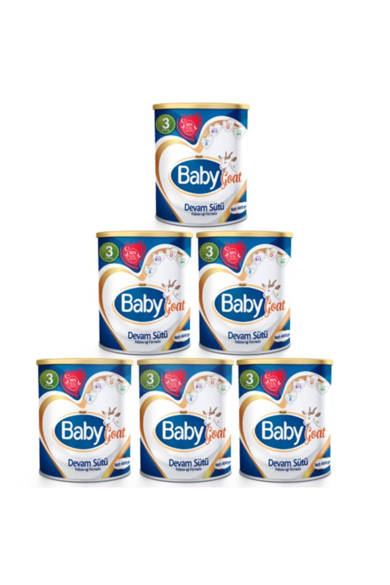 3 Keçi Sütü Bazlı Devam Sütü 400 gr X 6 Adet