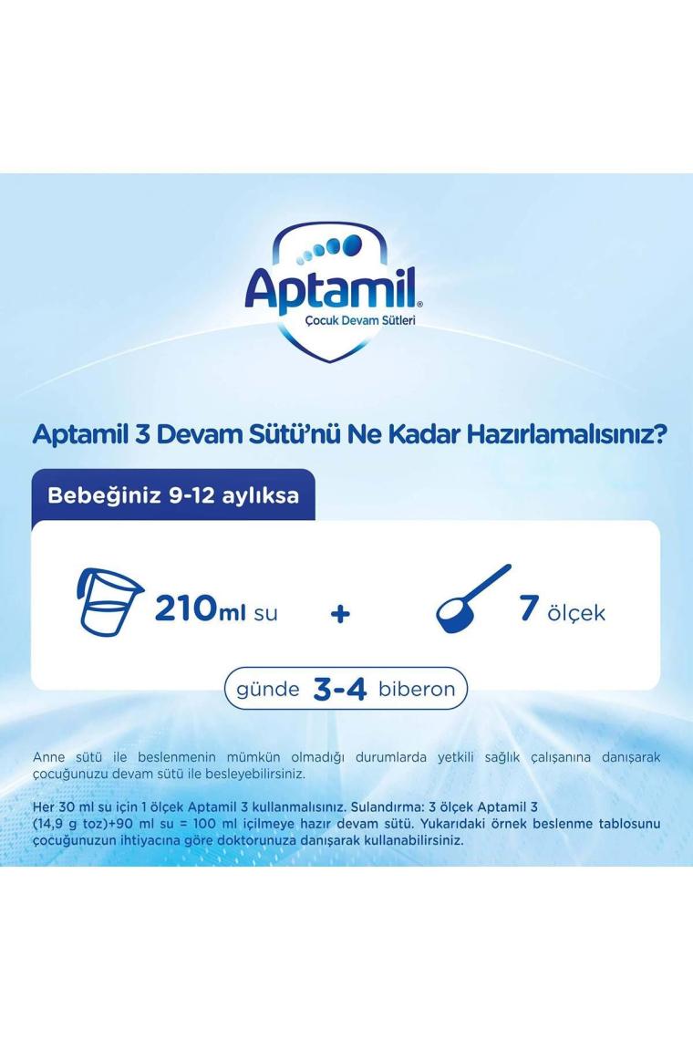 3 Devam Sütü 9-12 Ay Akıllı Kutu 800 G X 2 Adet