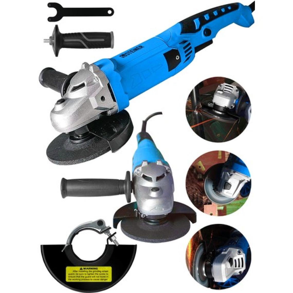Steiner Alman 3000 W 6 Kademe Devir Ayarli Sjs Metal Şanzıman Demir Metal Kesme Taşlama Makinesi 125 mm