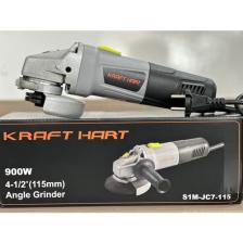 Kraft Hart Profesyonel 900 W 115MM Avuç Içi Taşlama Gri