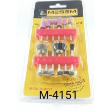 Meşem 4151 Mini Taşlama ve Tel Fırça Seti 12 Parça
