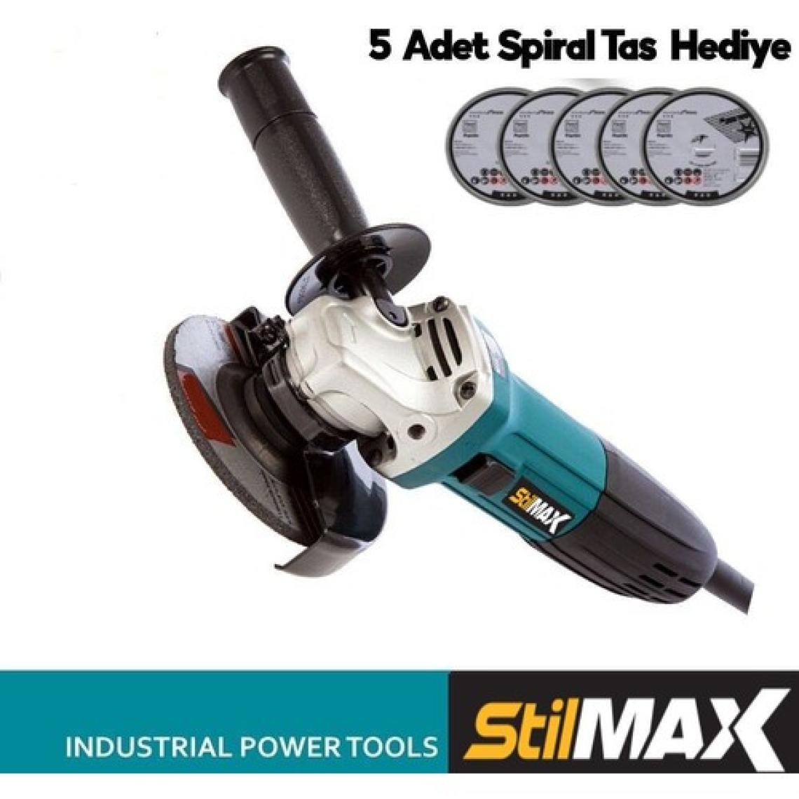 Stilmax Germany Slim Taşlama Spiral Makinesi 115-125 mm 5 Ad Kesme Taşı Hediyeli 2400 Watt