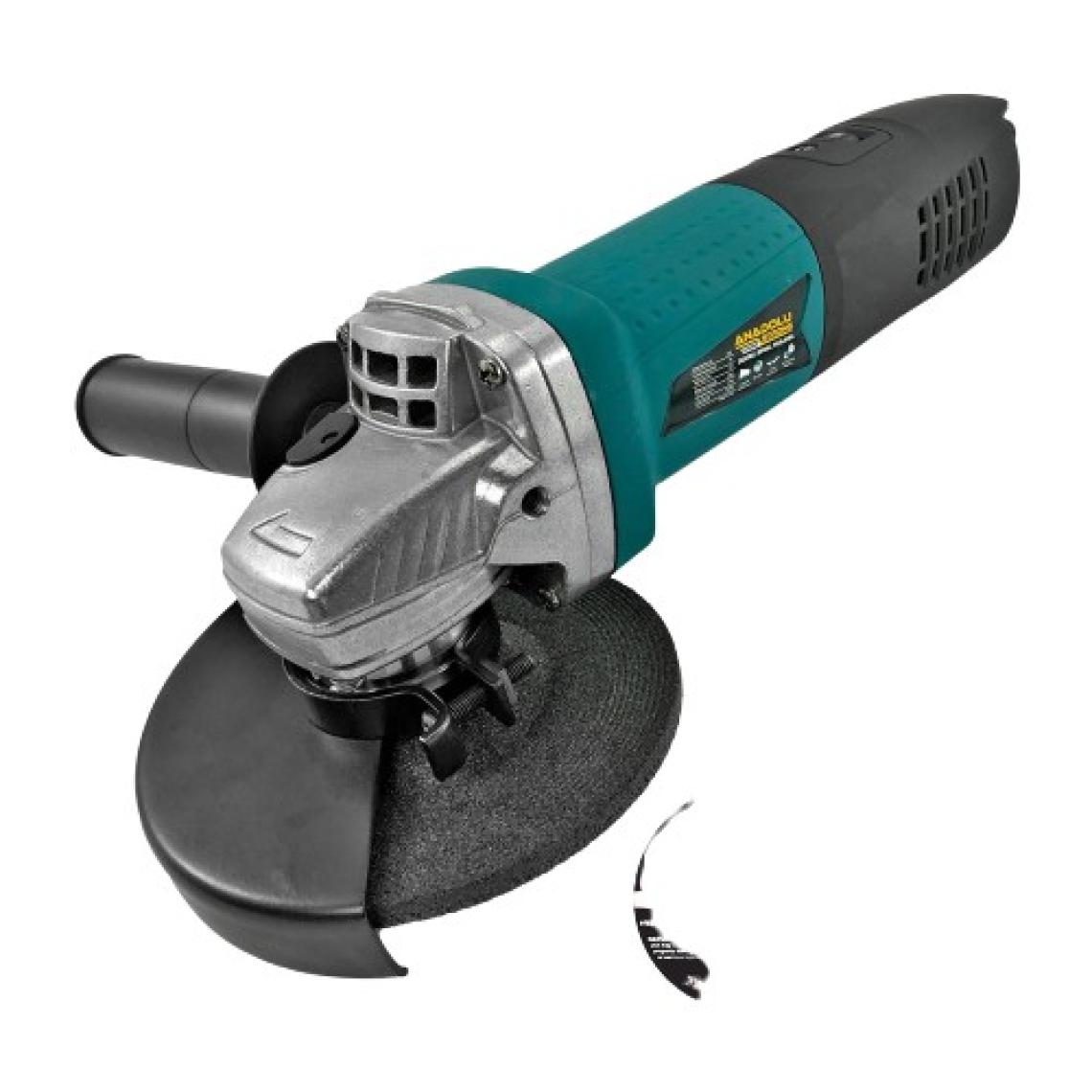 Anadolu Strong ANS1006 Devir Ayarlı Spral Taşlama 1100 Watt 125 mm Disk Çapı 2 Adet Disk Hediye