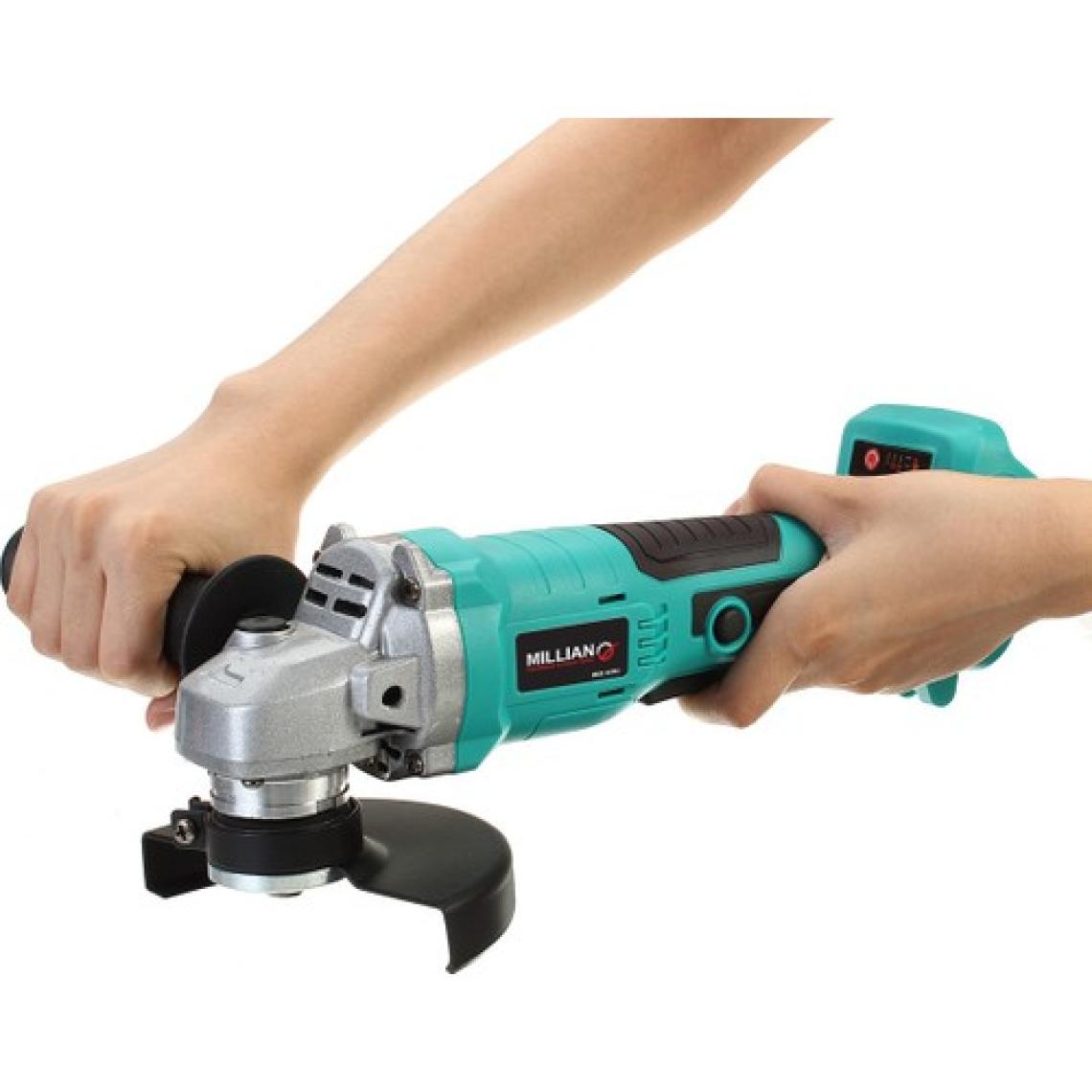 Mıllıan 36 V Profesyonel 125 mm Kömürsüz Çift Akülü Şarjlı Taşlama Spiral Makinesi