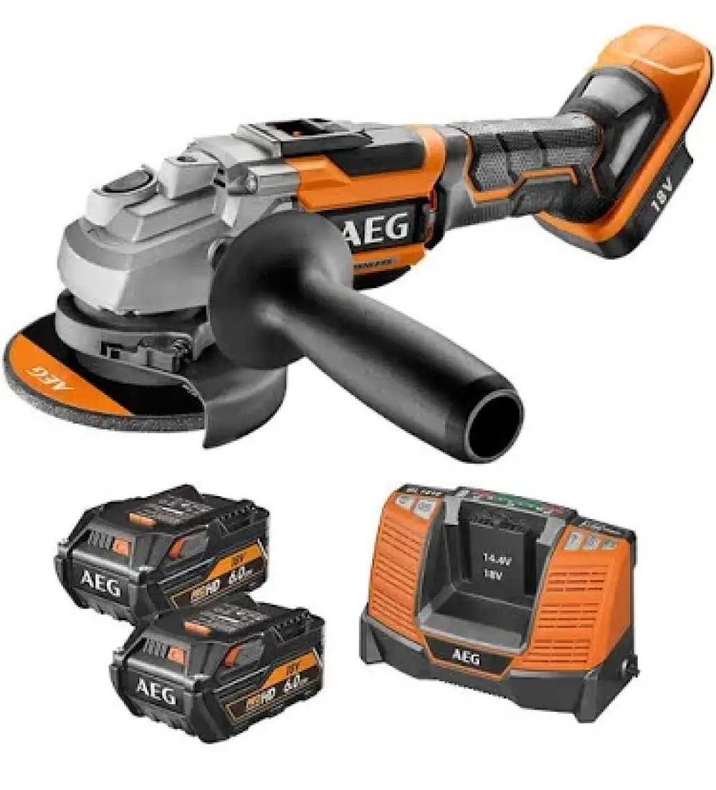 Aeg BEWS 18-125BLPX-602CAkülü Kömürsüz Motor Taşlama (Lithium ion 18 V;6,0 Ah)